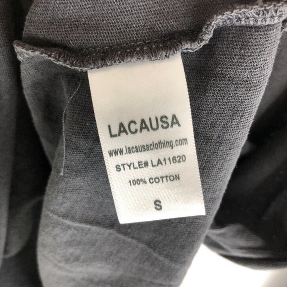 Lacausa Vintage Henley Womens Top Cotton Long Sleeve
Gray Size S - Picture 3 of 3